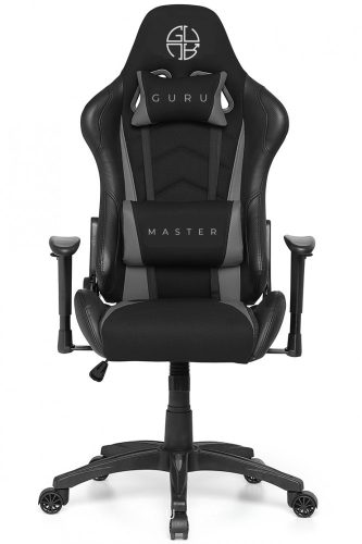Guru Master GM2-G, scaun de gaming, elegant, ergonomic, rotativ, negru/gri