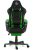 Guru Master GM2-GN-L, scaun de gaming, elegant, ergonomic, rotativ, cu suport picioare, negru/verde