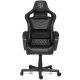Guru Supreme GS1-W, scaun de gaming, elegant, ergonomic, rotativ, negru/alb