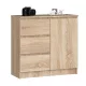 Comodă cu sertare mobilier dormitor living 80x35x77 cm maro GW-01