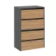 Pantofar 60x36x88 cm gri-maro GZ-01