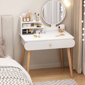   BeComfort HT04-1 Masa de toaleta moderna 120 x 40 x 60 cm, alb