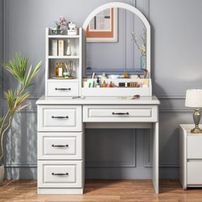   BeComfort HT05-1 Masa de toaleta moderna 80 x 40 x 139 cm alb