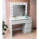 BeComfort HT16-4 Masa de toaleta moderna 140 x 40 x 94 cm, alb