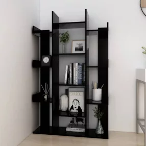 Raft de depozitare / bibliotecă 86x25x140 cm negru KH06-2