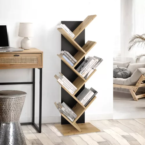 Raft de depozitare / bibliotecă 41x26x125 cm maro KH08-1