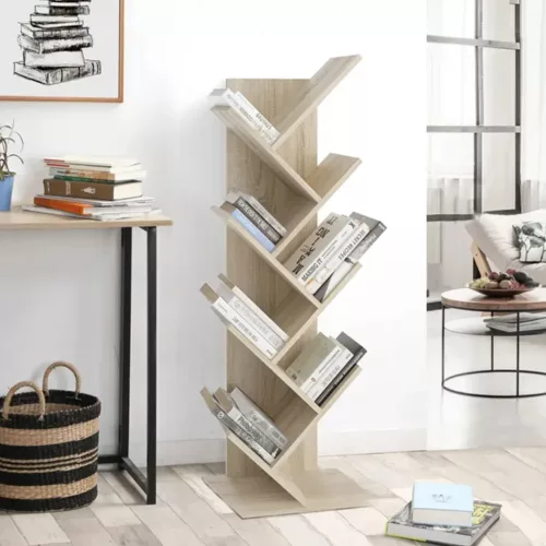 Raft de depozitare / bibliotecă 41x26x125 cm stejar KH08-2