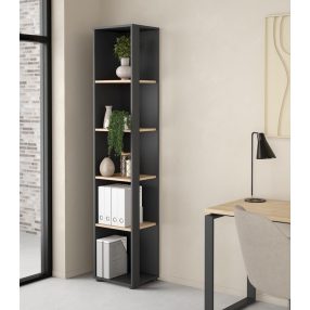 Raft de cărți 36x36x180cm negru KH09-1