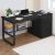 Birou cu sertare, LG03-100, 100 x 50 x 73,5 cm, negru