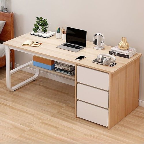 Birou cu sertare, LG08-140, 140 x 50 x 73,5 cm, stejar