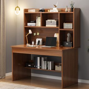   Birou cu rafturi cu sertare și depozitare, OT-513-1, 100 x 45 x 131 cm, maro 