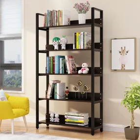   Raft de depozitare metalic 5 polițe 80x30x182cm negru PG04-5