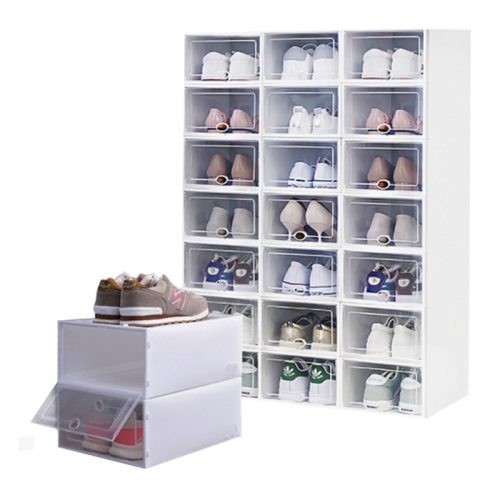 Cutie de depozitare a pantofilor, ST-24-W, 24 de bucăți, alb 