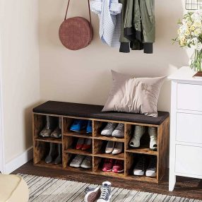   Suport pentru pantofi și șezut rustic 104 x 30 x 48 cm BC STL-08